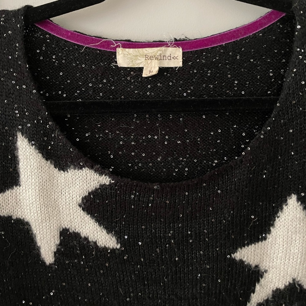 Rewind Sequined Starry Knit Sweater - Picture 4 of 5